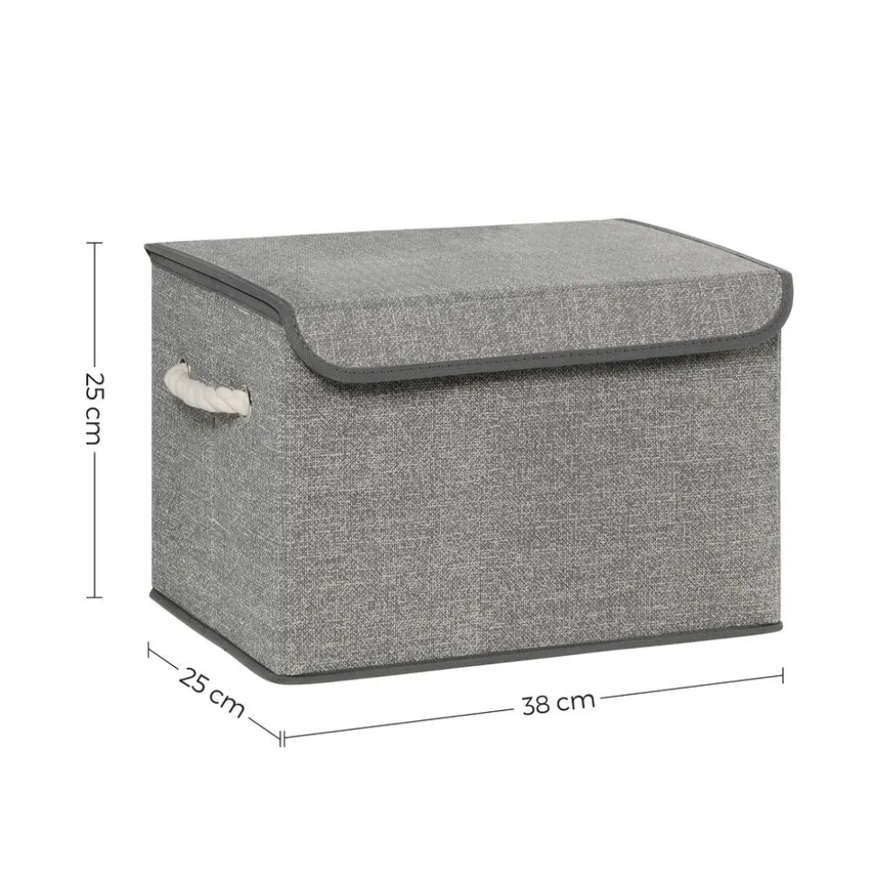Store SONGMICS 3 Bacs rangement gris