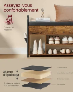 Online SONGMICS 6 boîtes à chaussures jusqu’à la pointure 46 transparent et noir d'encre