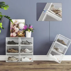 Sale SONGMICS 6 Boîtes à chaussures porte