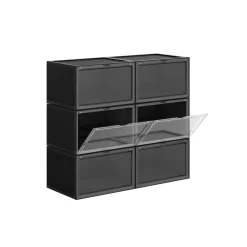 Sale SONGMICS 6 Boîtes à chaussures porte