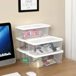 Outlet SONGMICS 8 Boîtes chaussures Blanc