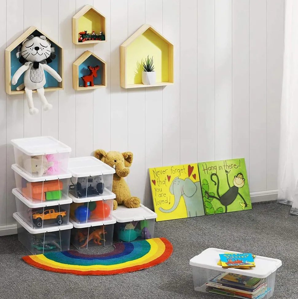 Outlet SONGMICS 8 Boîtes chaussures Blanc