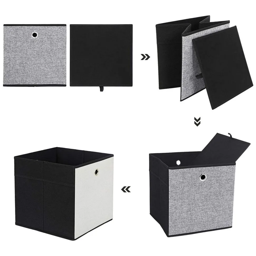 Hot SONGMICS 2 Boîtes couvercles magnétiques