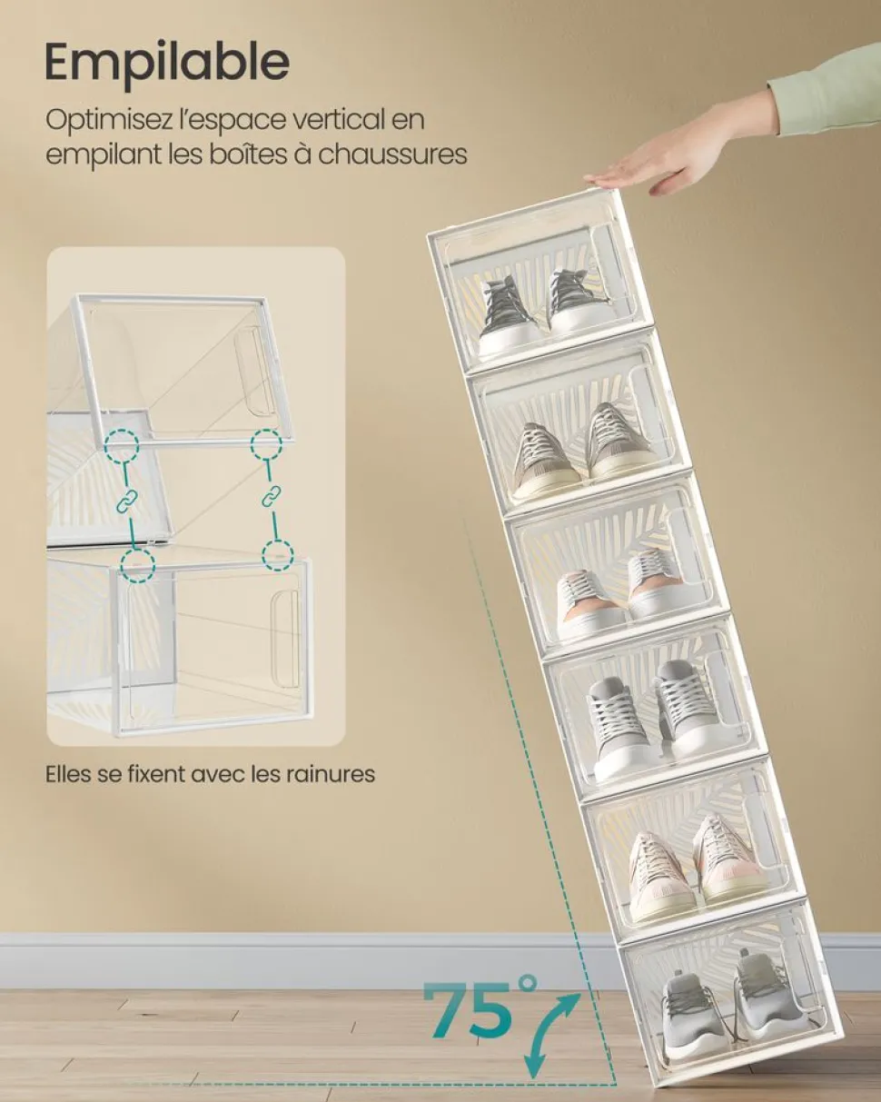 Online SONGMICS 6 Boîtes de rangement