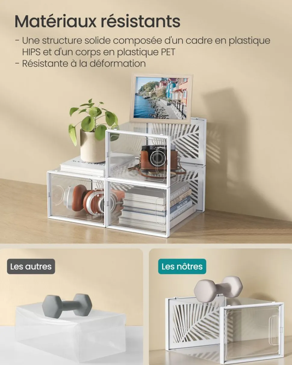 Online SONGMICS 6 Boîtes de rangement