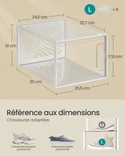 Online SONGMICS 6 Boîtes de rangement
