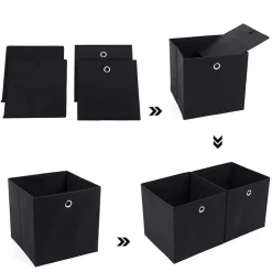 Shop SONGMICS 6 Boîtes de rangement beige