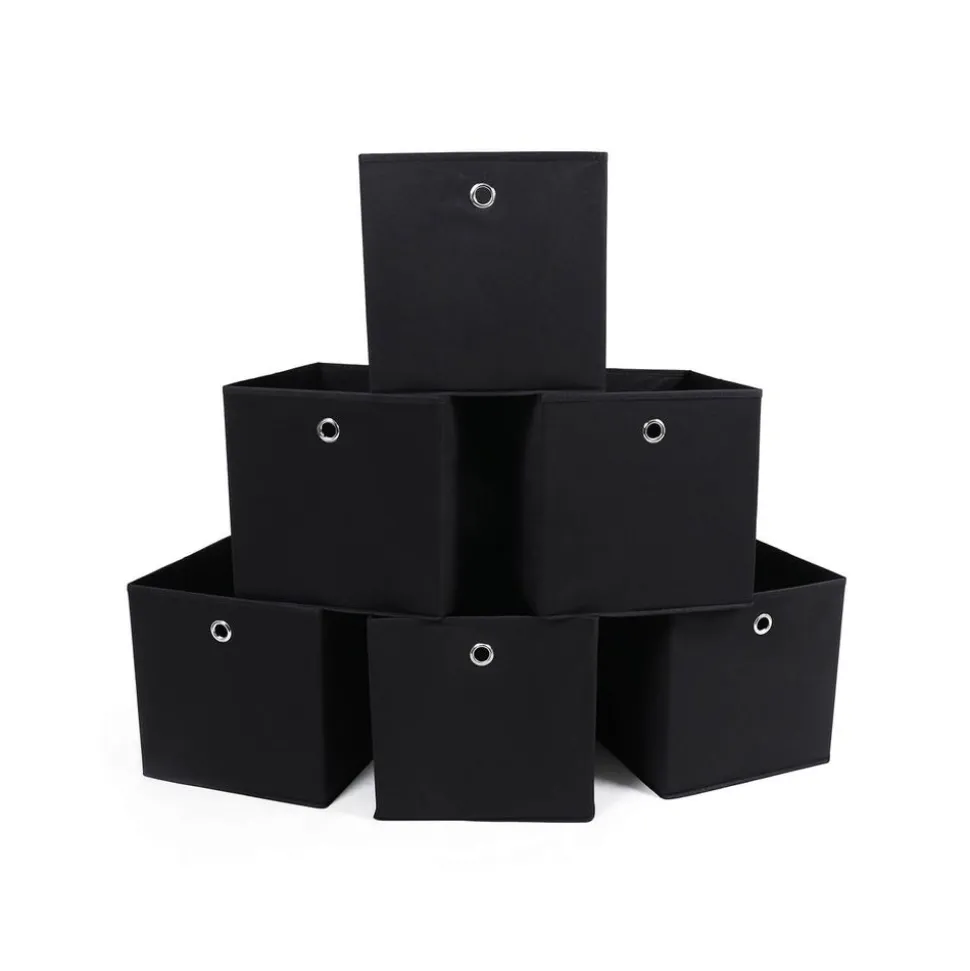 Shop SONGMICS 6 Boîtes de rangement beige