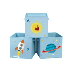 Best Sale SONGMICS 3 Boîtes de rangement bleu