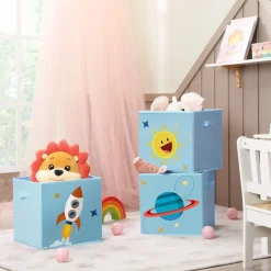 Best Sale SONGMICS 3 Boîtes de rangement bleu