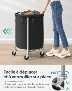 New SONGMICS 6 Boîtes de rangement Gris