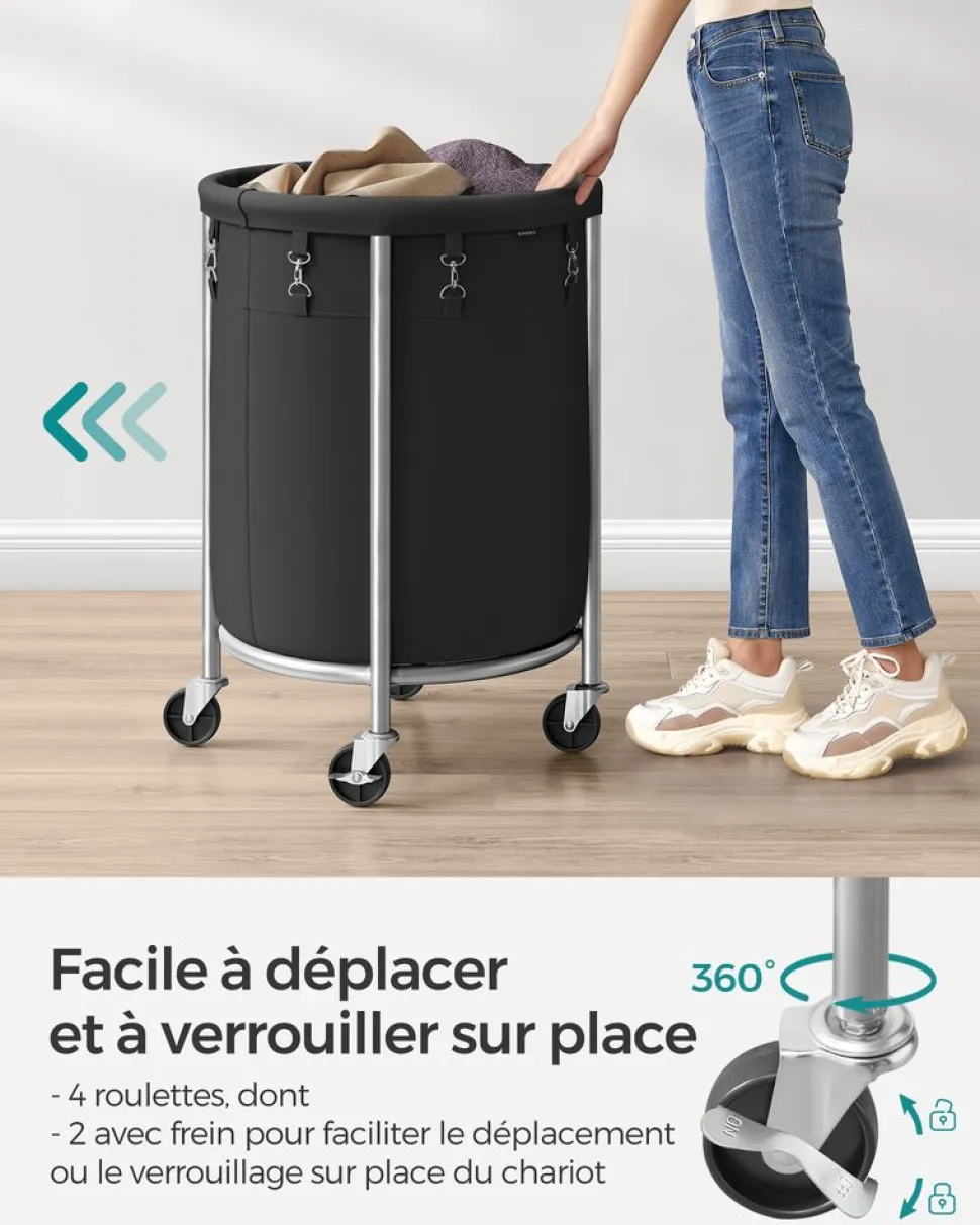 New SONGMICS 6 Boîtes de rangement Gris