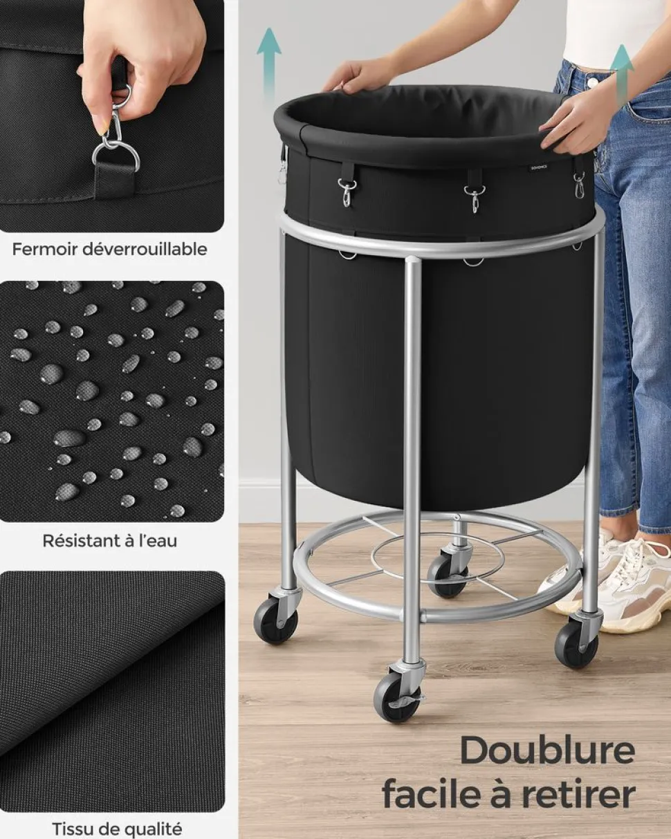 New SONGMICS 6 Boîtes de rangement Gris