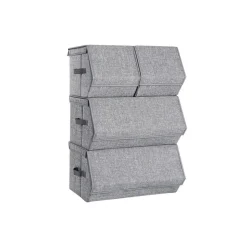 Best Sale SONGMICS 2 Boîtes de rangement gris ardoise