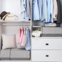 Best Sale SONGMICS 2 Boîtes de rangement gris ardoise