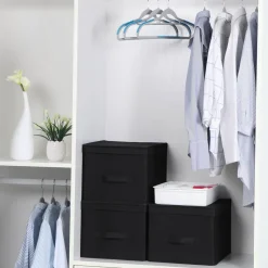 Online SONGMICS 3 Boîtes de rangement noir