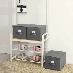 Online SONGMICS 3 Boîtes de rangement noir