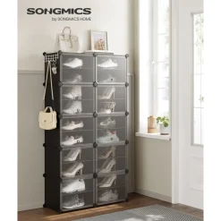 Shop SONGMICS 6 Boîtes de rangements pliable 26 x 26 x 28 cm