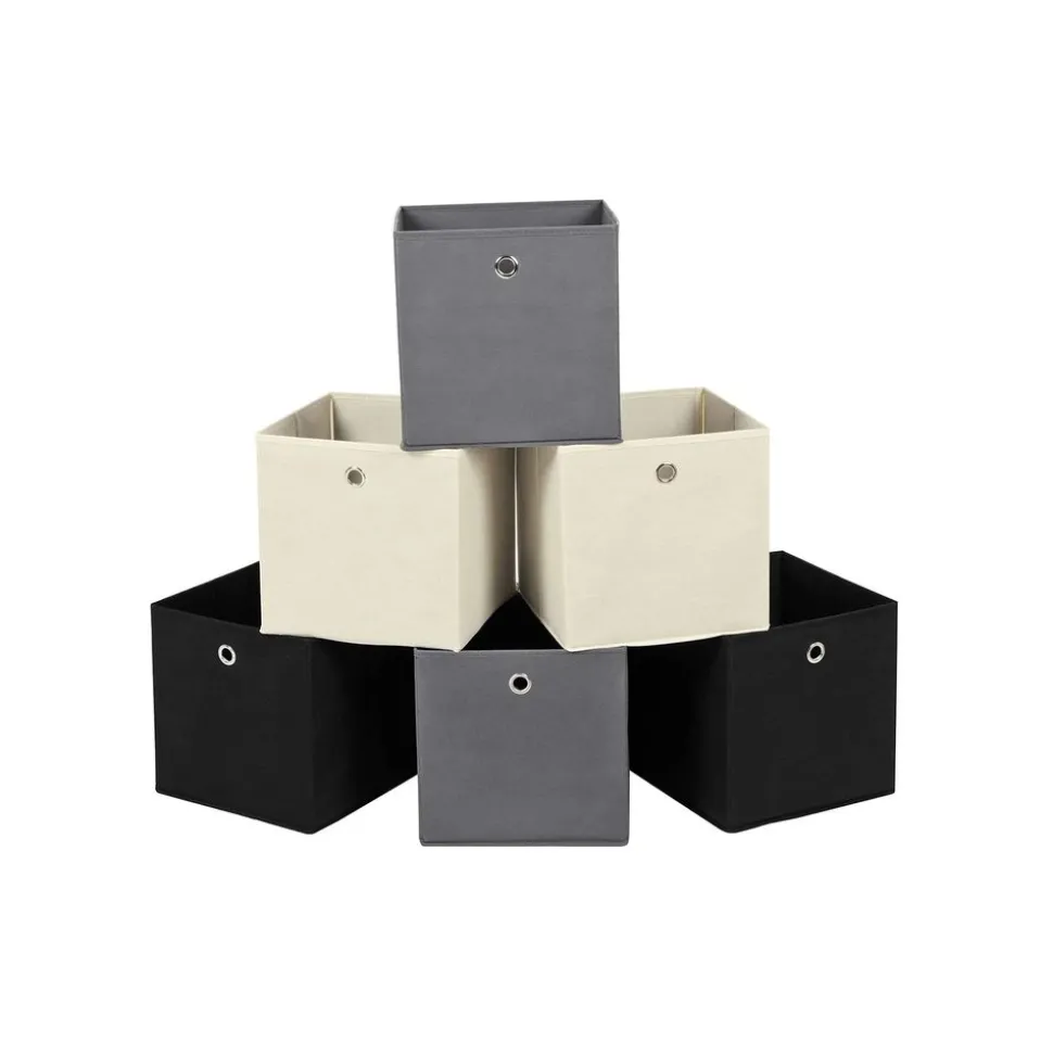 Online SONGMICS 6 Boîtes gris beige noir