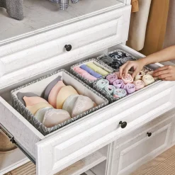 Clearance SONGMICS 6 Boîtes gris foncé