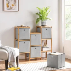 Best SONGMICS 6 Boîtes rangement Gris