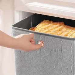 Best SONGMICS 6 Boîtes rangement Gris