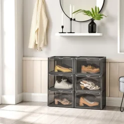 Clearance SONGMICS 20 Boîtes transparent Blanc