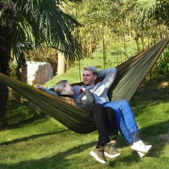 Best Sale SONGMICS 2 Chaises camping vert olive