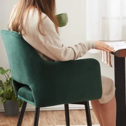 Flash Sale SONGMICS 2 Chaises courbées vert