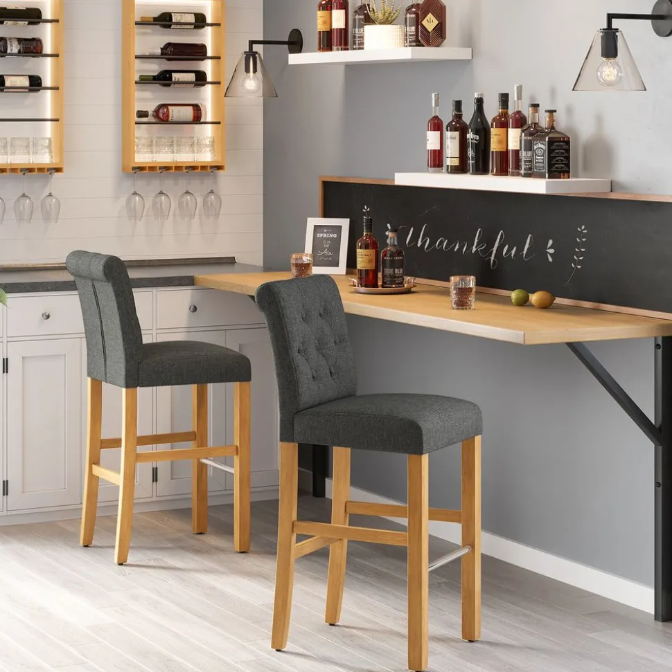 Best Sale SONGMICS 2 Chaises dossier Gris