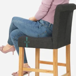 Best Sale SONGMICS 2 Chaises dossier Gris