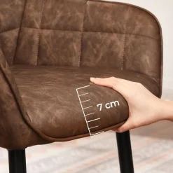 Discount SONGMICS 2 Chaises hautes foncé Gris