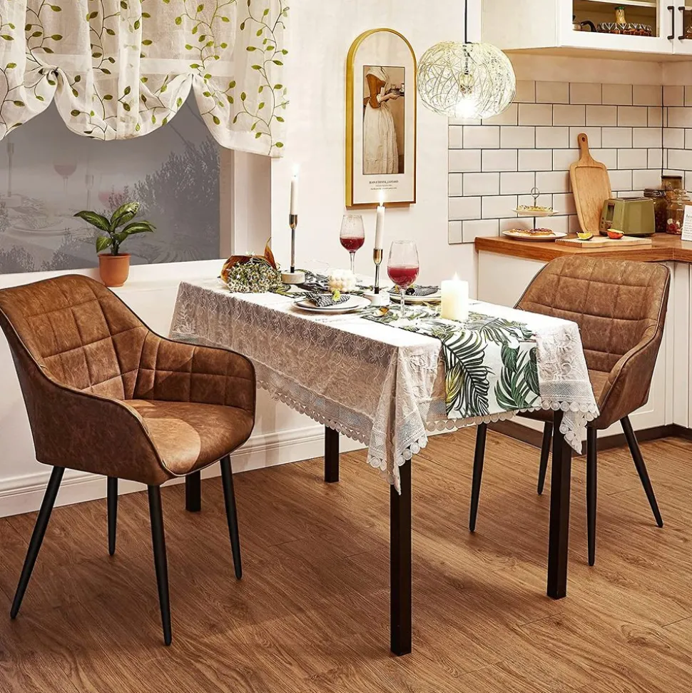 Discount SONGMICS 2 Chaises hautes foncé Gris