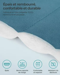 Flash Sale SONGMICS 2 Chaises longues portables avec bandoulières 158 x 55 cm bleu ciel