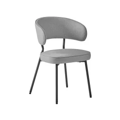 Shop SONGMICS 2 Chaises moderne gris