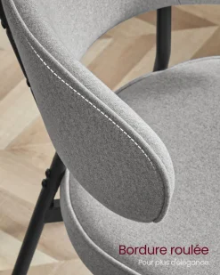 Shop SONGMICS ２ Chaises moderne gris