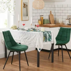 Cheap SONGMICS 2 Chaises PU Gris