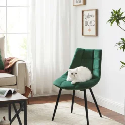 Cheap SONGMICS 2 Chaises PU Gris