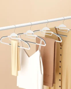 Store SONGMICS 20 Cintres antidérapants blanc