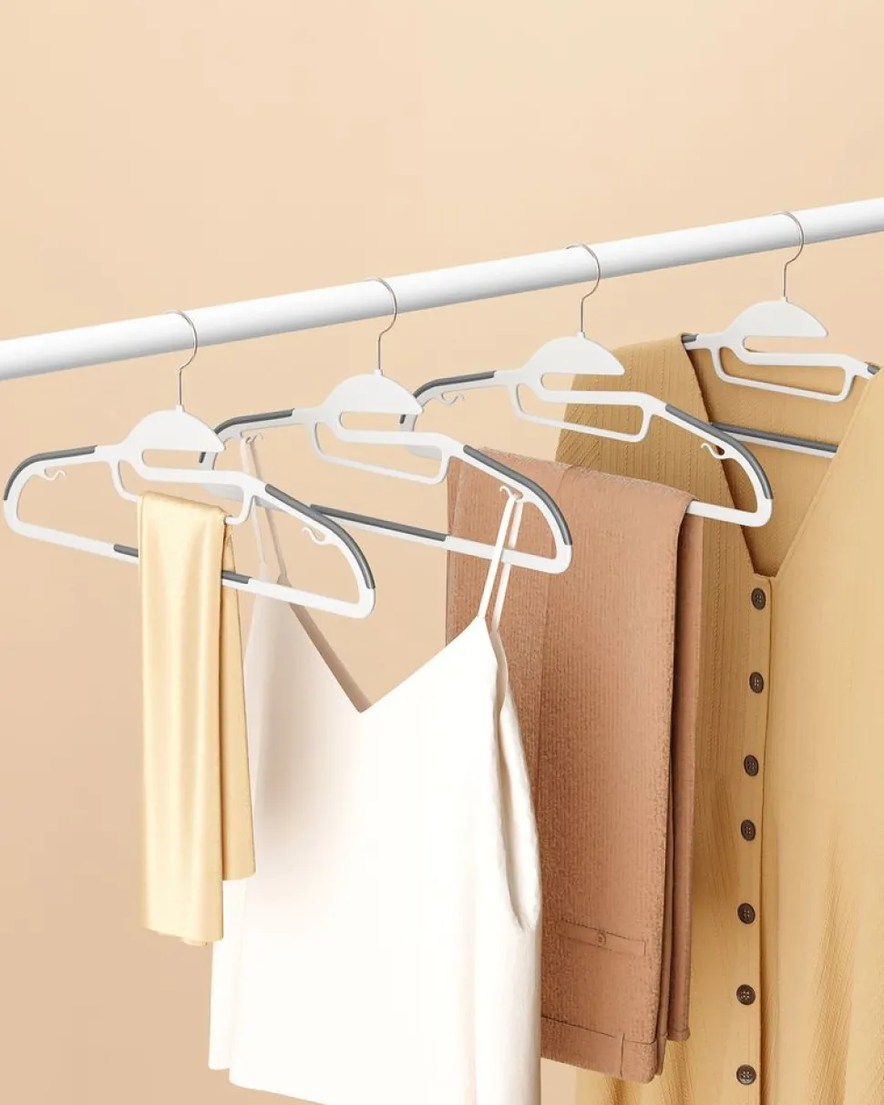 Store SONGMICS 20 Cintres antidérapants blanc