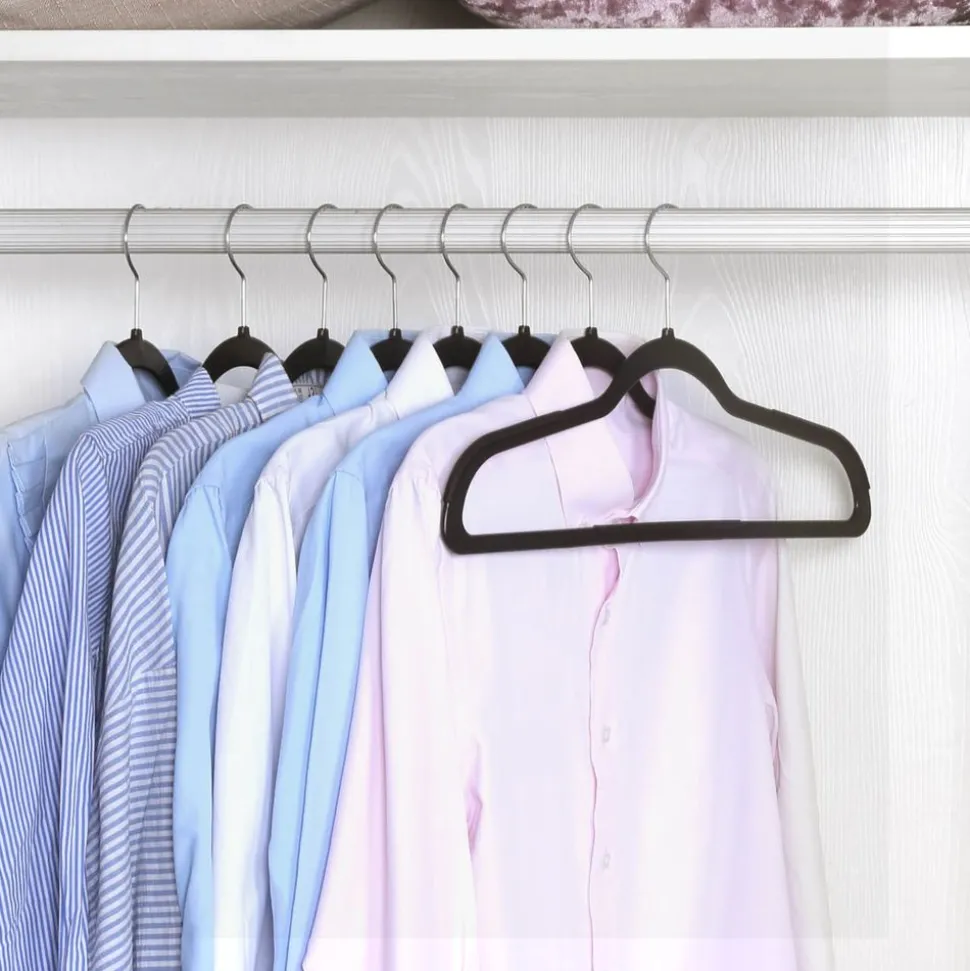 Sale SONGMICS 12 Cintres antidérapants pince