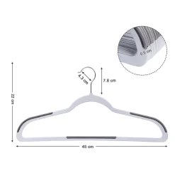 Sale SONGMICS 12 Cintres antidérapants pince