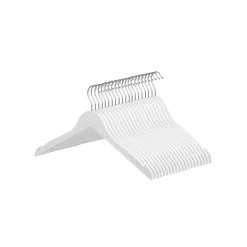 Clearance SONGMICS 20 Cintres bois blanc