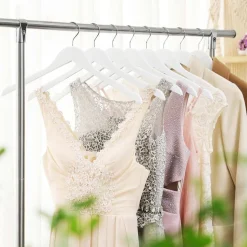 Clearance SONGMICS 20 Cintres bois blanc