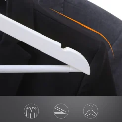 Cheap SONGMICS 30 Cintres bois massif blanc