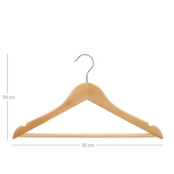 Online SONGMICS 20 Cintres enfant bois