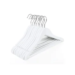 New SONGMICS 20 Cintres enfant bois Blanc