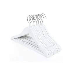 New SONGMICS 20 Cintres enfant bois Blanc