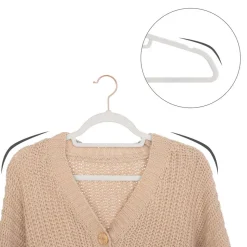 Cheap SONGMICS 30 Cintres large velours blanc