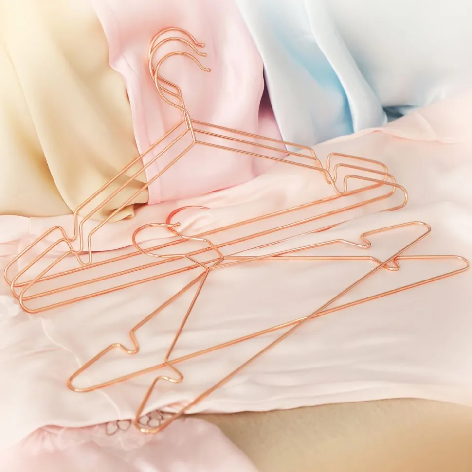 Cheap SONGMICS 10 Cintres métal rose gold